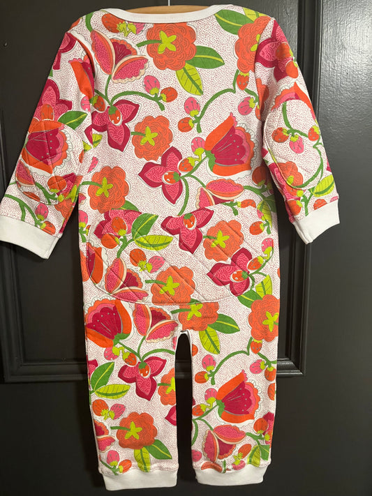 ComfyCrawlers CozyPads Onesie – Vibrant Floral Garden
