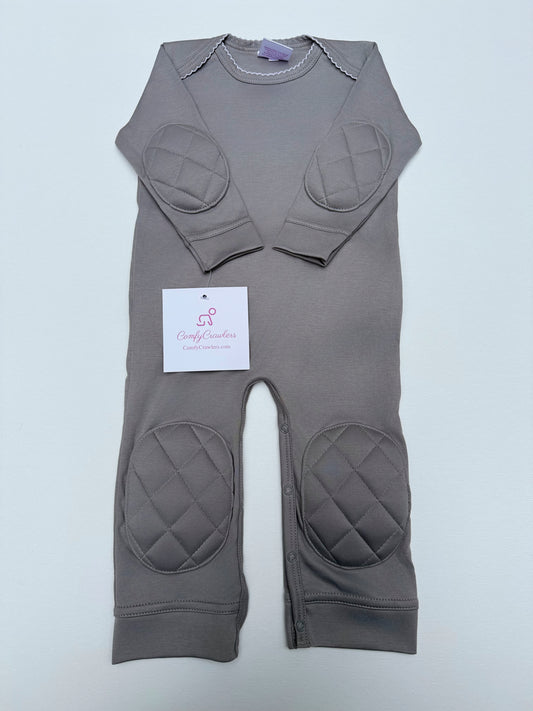 ComfyCrawlers Padded Onesie – Gray